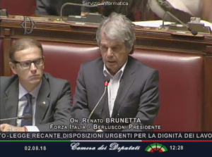 decreto dignità BRUNETTA AULA