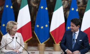 Conte receives von der Leyen