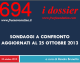 SONDAGGI A CONFRONTO AGGIORNATI AL 25 OTTOBRE 2013