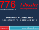 SONDAGGI A CONFRONTO AGGIORNATI AL 10 GENNAIO 2014