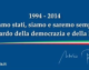 FORZA ITALIA. La vera festa dei vent’anni  sarà la nostra prossima vittoria.  Il messaggio di Berlusconi