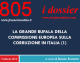 LA GRANDE BUFALA DELLA COMMISSIONE EUROPEA SULLA CORRUZIONE IN ITALIA (1)