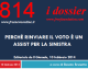 PERCHÉ RINVIARE IL VOTO È UN ASSIST PER LA SINISTRA