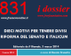 DIECI MOTIVI PER TENERE DIVISI RIFORMA DEL SENATO E ITALICUM Editoriale de