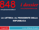 LA LETTERA AL PRESIDENTE DELLA REPUBBLICA