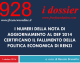 I NUMERI DELLA NOTA DI AGGIORNAMENTO AL DEF 2014 CERTIFICANO IL FALLIMENTO DELLA POLITICA ECONOMICA DI RENZI