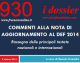 COMMENTI ALLA NOTA DI AGGIORNAMENTO AL DEF 2014