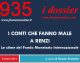 I CONTI CHE FANNO MALE A RENZI
