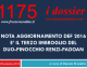 1175 – NOTA AGGIORNAMENTO DEF 2016 E’ IL TERZO IMBROGLIO DEL DUO-PINOCCHIO RENZI-PADOAN