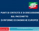 I PUNTI DI CRITICITÀ E DI DISCUSSIONE SUL PACCHETTO DI RIFORME ECONOMICHE EUROPEE