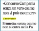 Concorso Campania: senza un vero esame non si può assumere